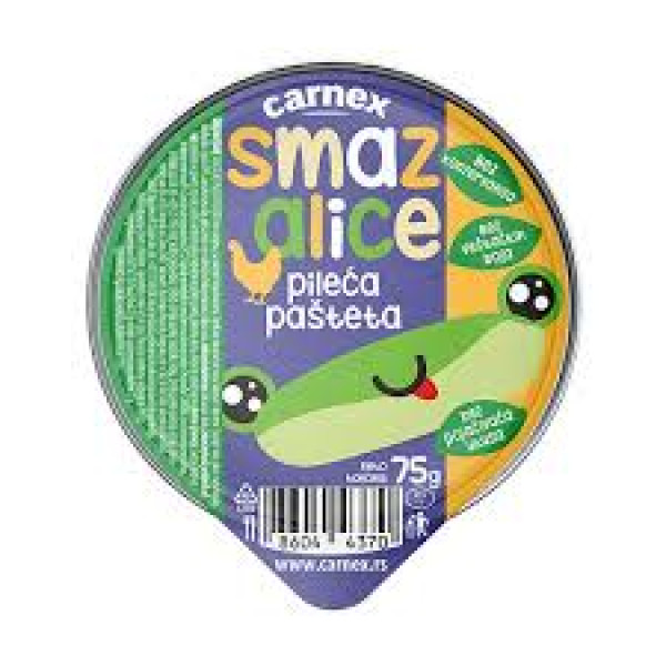 Smazalice pileća pašteta 75gr alu