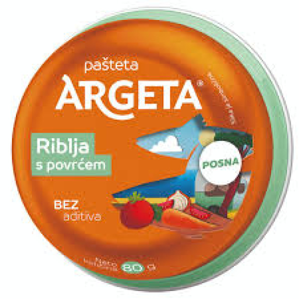 Pasteta riblja sa povrcem Argeta 80 gr