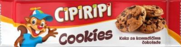 #Cipiripi cookies sa komadićima čokolade 150gr.