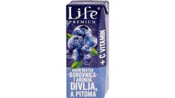 Life premium Nectar borovnica i aronija 0,2l. TBSL