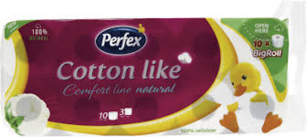 *Perfex cotton comfort line natural 10/1