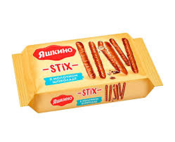 Jaškino Čajno pecivo Stix preliveno mlečnim čokoladnim prelivom 130g