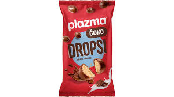 *Plazma čoko dropsi-keks dražiran mleč.čokolada 90gr