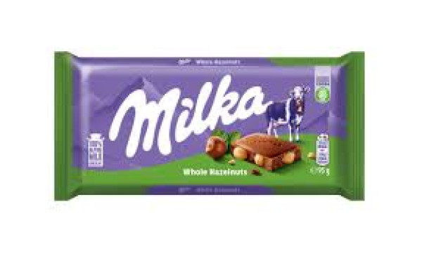 *Milka wholenuts 95gr.