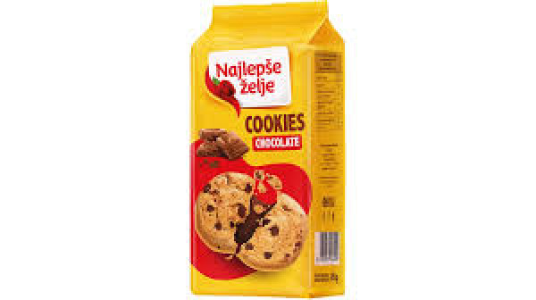 *Cookies cokolada Najlepse zelje 145 gr