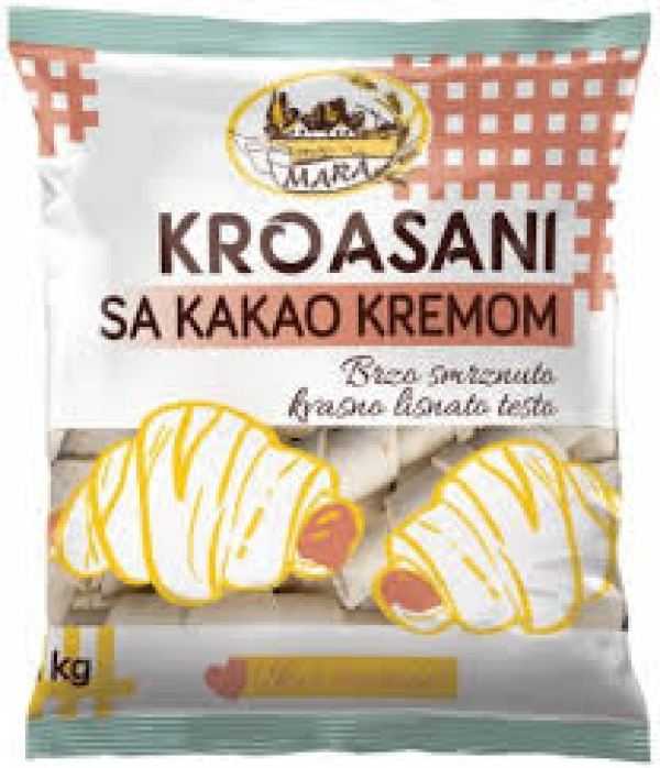 Kroasani sa kakao kremom 1kg. Mara