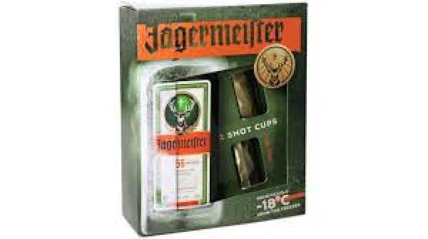 Jagermeister 0,5l. + 2 čaše