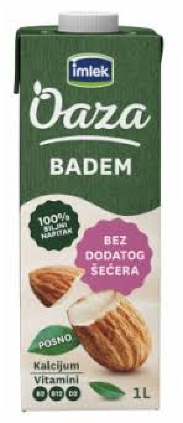 Oaza badem bez šećera 1L TBEdg+casa
